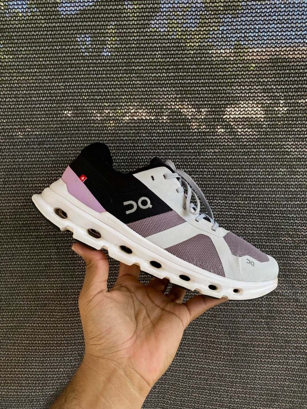 On Women's Cloudrunner White/Seedling Running Shoes